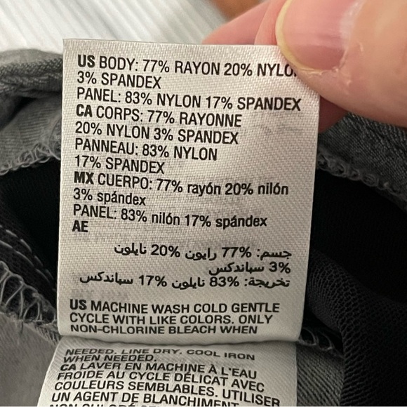 Alfani Pull On Stretch Capri Pants Gray Tummy Control Casual Career NWT 18W - Picture 7 of 8